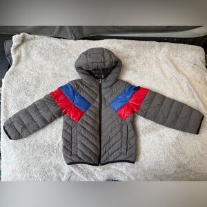 Moncler Kids Puffer Jacket - Gray, Red, Blue
